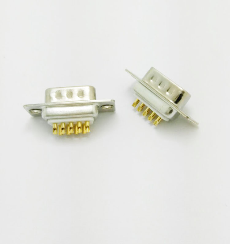 DB-9P(公头)焊线式车针白胶连接器