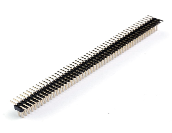 双排立贴排针连接器