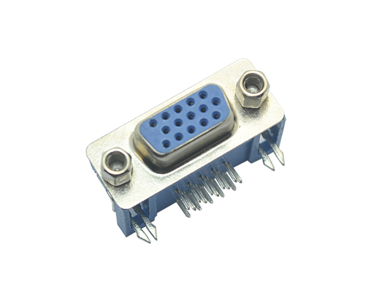 DMRH-15P 母头 三排 叉锁 镀锡 (蓝)