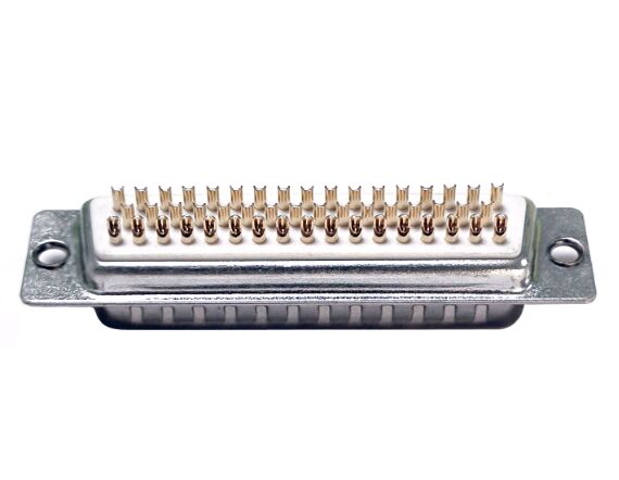 DBH 50P 公头 传统焊线式 全金 车针 白胶连接器