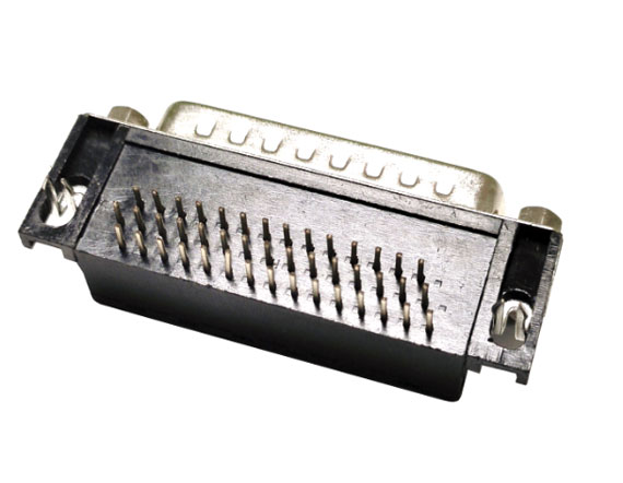 DMRH 44P 公头 铆锁 全金 黑胶<a href='//www.hp1858.com/product/' class='keys' title='点击查看关于连接器的相关信息' target='_blank'>连接器</a>