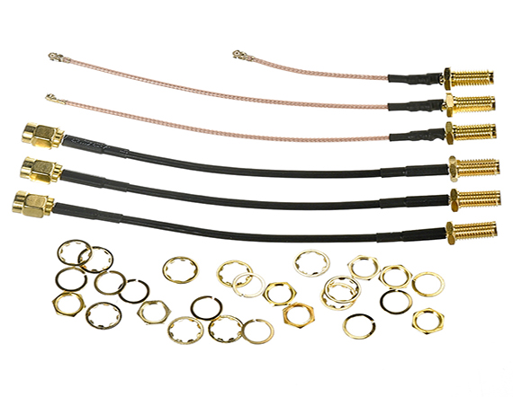 定制射频同轴线组件 SMA 直式母头 接 RGB178 电缆