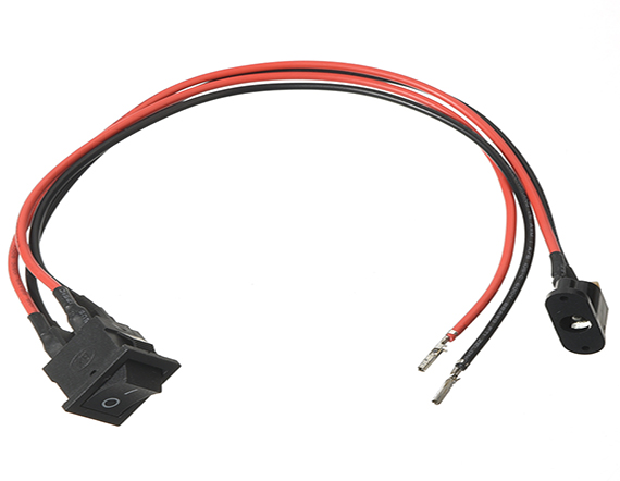 KCD1船型开关2115MM 2脚带线DC2.5