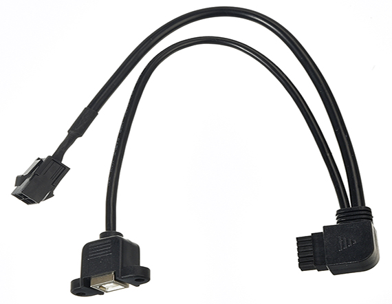 MX3.0注塑线可固定USB公对母数据线铜