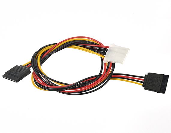 大四P公母对接线 电脑主机内部连接线 SATA风扇散热器端子线